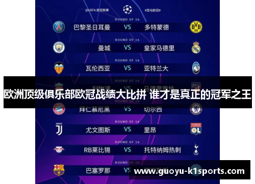 欧洲顶级俱乐部欧冠战绩大比拼 谁才是真正的冠军之王 欧洲顶级俱乐部欧冠战绩大比拼 谁才是真正的冠军之王