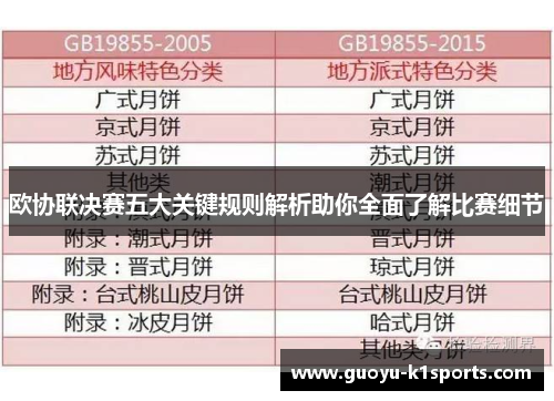 欧协联决赛五大关键规则解析助你全面了解比赛细节